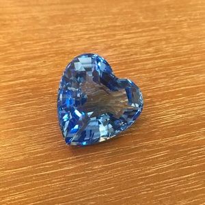 Swarovski blue heart crystal